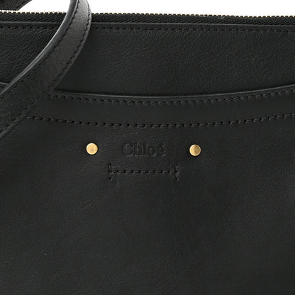 Chloe Calfskin Suede Mini Roy Bag Black 7 of 9