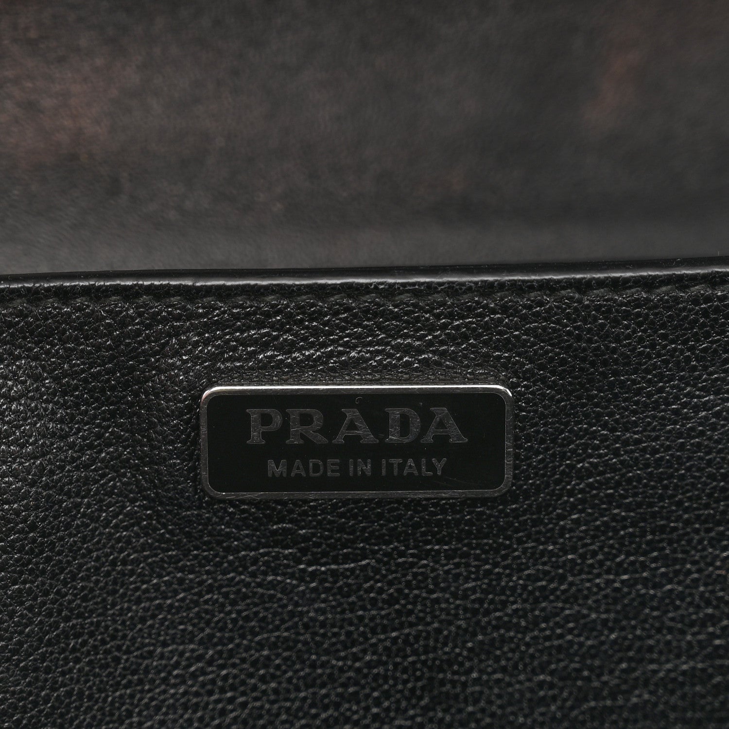 Prada City Calf Saffiano Studded Laser Cut Cahier Bag Black 7 of 11