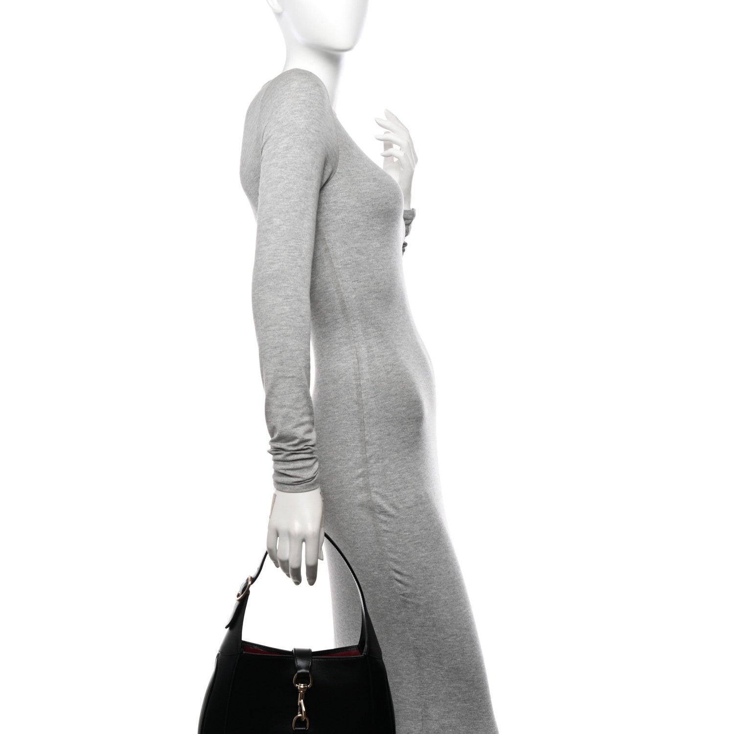 Gucci Calfskin Small Jackie Shoulder Bag Black 2 of 10
