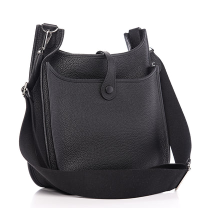 Hermes Taurillon Clemence Evelyne III PM Black 2 of 10