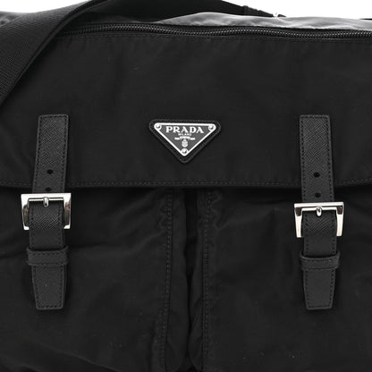 Prada Nylon Vela Messenger Bag Black 7 of 9