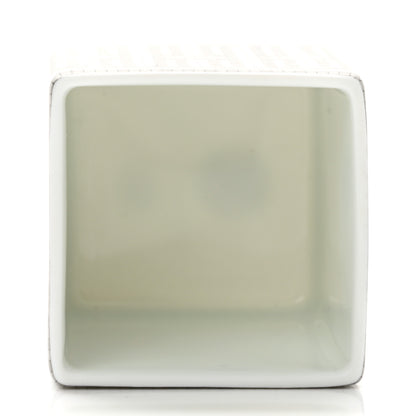 Hermes Porcelain Small Mosaique Au 24 Sugar Box Platinum 5 of 9