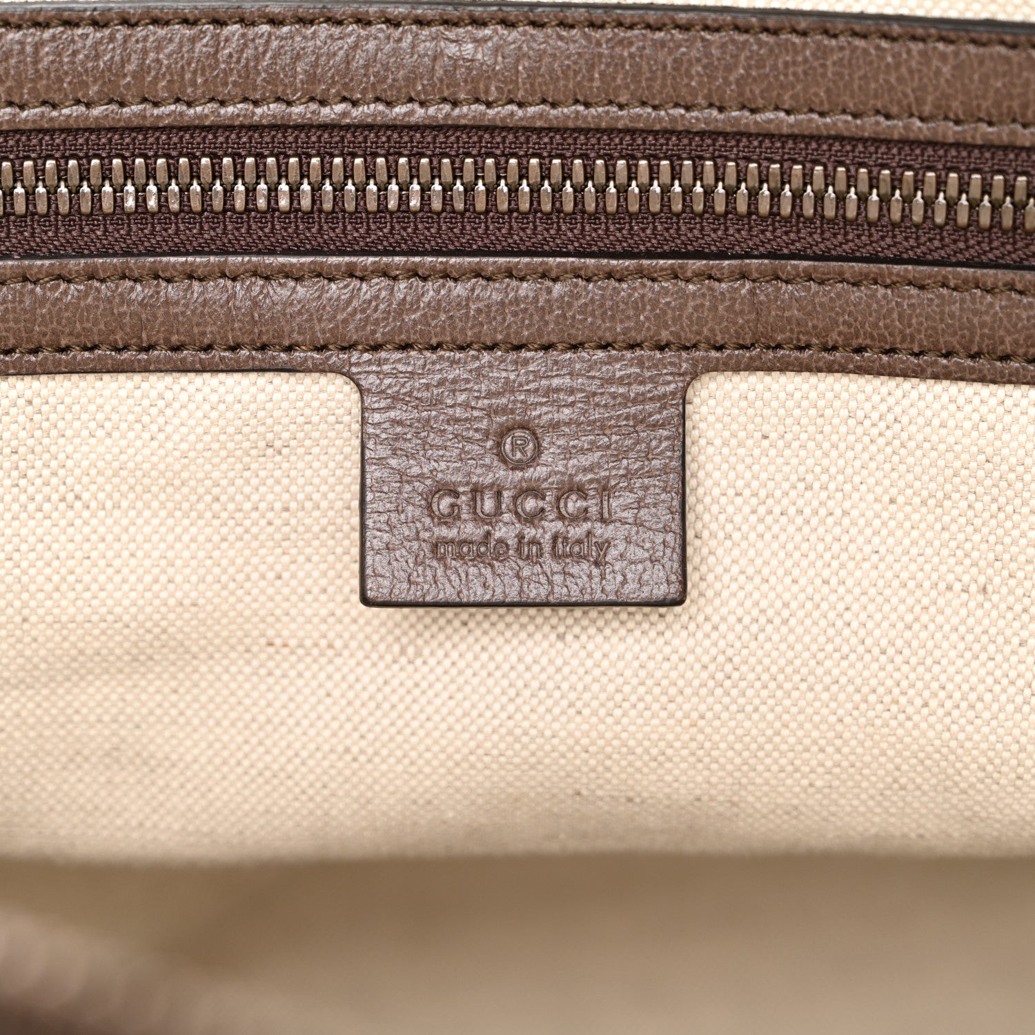 Gucci GG Supreme Monogram Textured Dollar Calfskin Web Medium Ophidia Carry-On Duffle Bag Beige Ebony New Acero 5 of 10