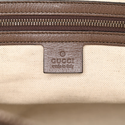 Gucci GG Supreme Monogram Textured Dollar Calfskin Web Medium Ophidia Carry-On Duffle Bag Beige Ebony New Acero 5 of 10
