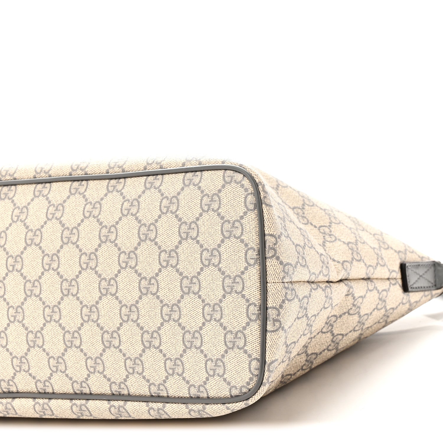 Gucci GG Supreme Monogram Medium Zippered Tote Grey 10 of 10