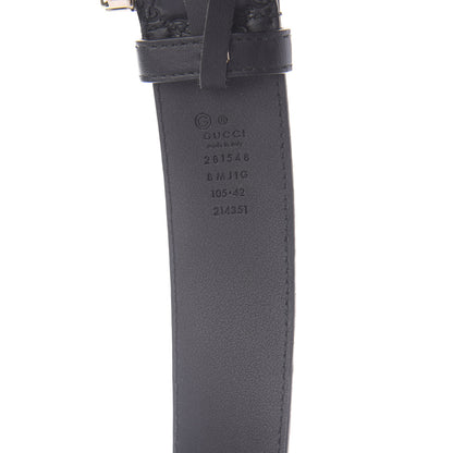 Gucci Soft Microguccissima Margaux Calfskin Belt 105 42 Black 6 of 7