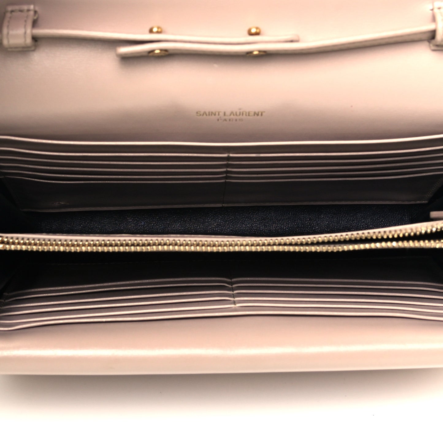 Smooth Calfskin Sulpice Monogram Chain Wallet Light Natural