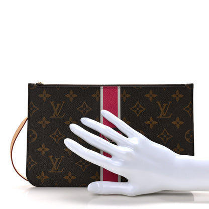 Louis Vuitton Monogram My LV Heritage Neverfull MM GM Pochette Fuchsia White 2 of 9
