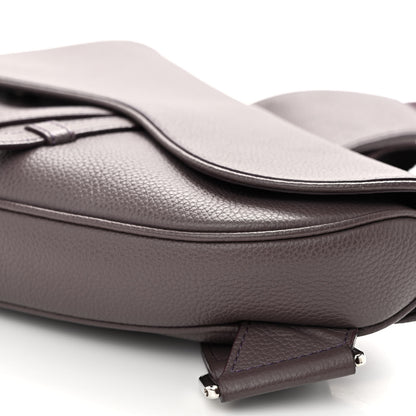 Christian Dior Grained Calfskin Kim Jones Saddle Bag Amaranth 10 of 10