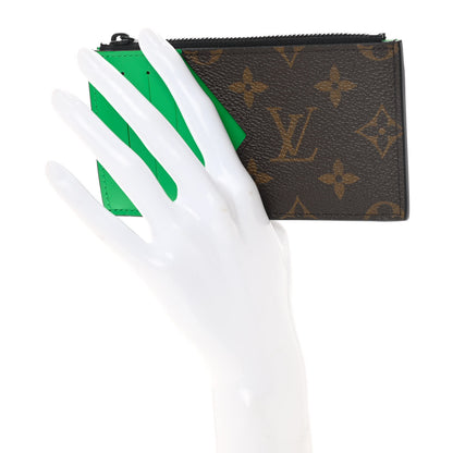 Louis Vuitton Monogram Calfskin Coin Card Holder Minty Green 2 of 6