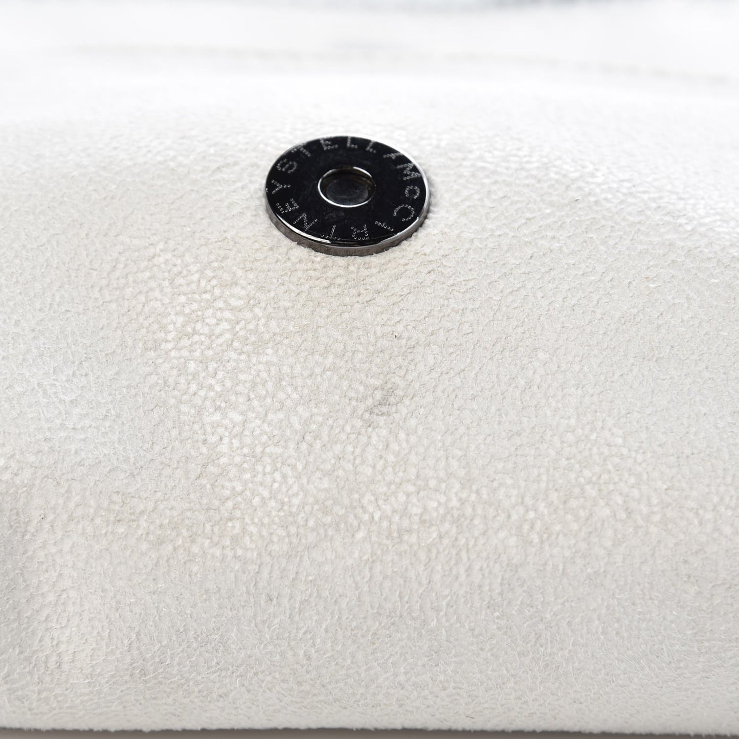 Shaggy Deer Falabella Fold Over Clutch Chalk