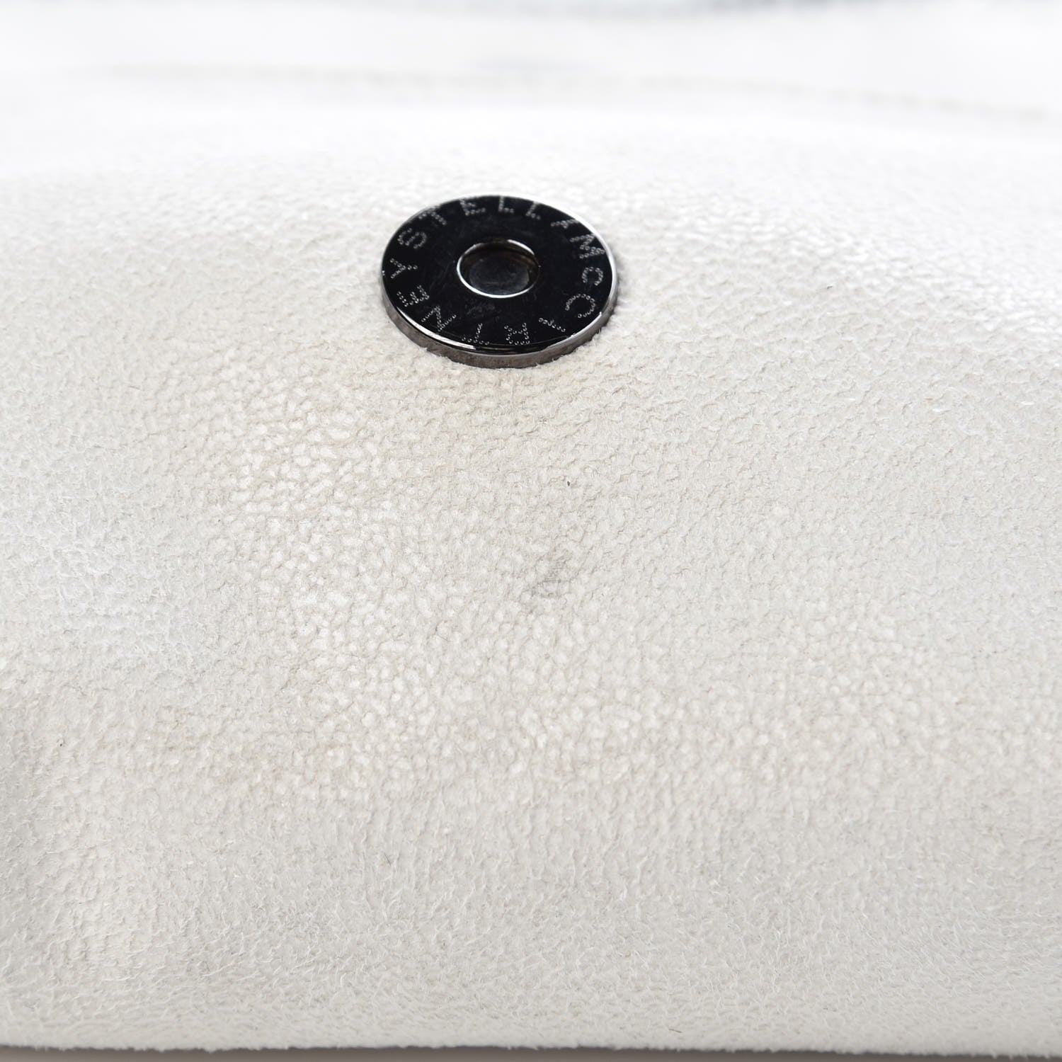 Stella McCartney Shaggy Deer Falabella Fold Over Clutch Chalk 9 of 12