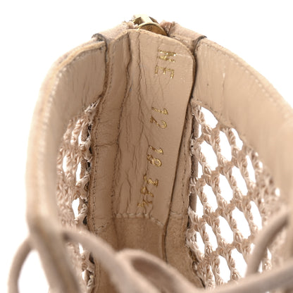 Christian Dior Suede Resille Naughtily-D 30mm Ankle Boots 36.5 Nude 9 of 9