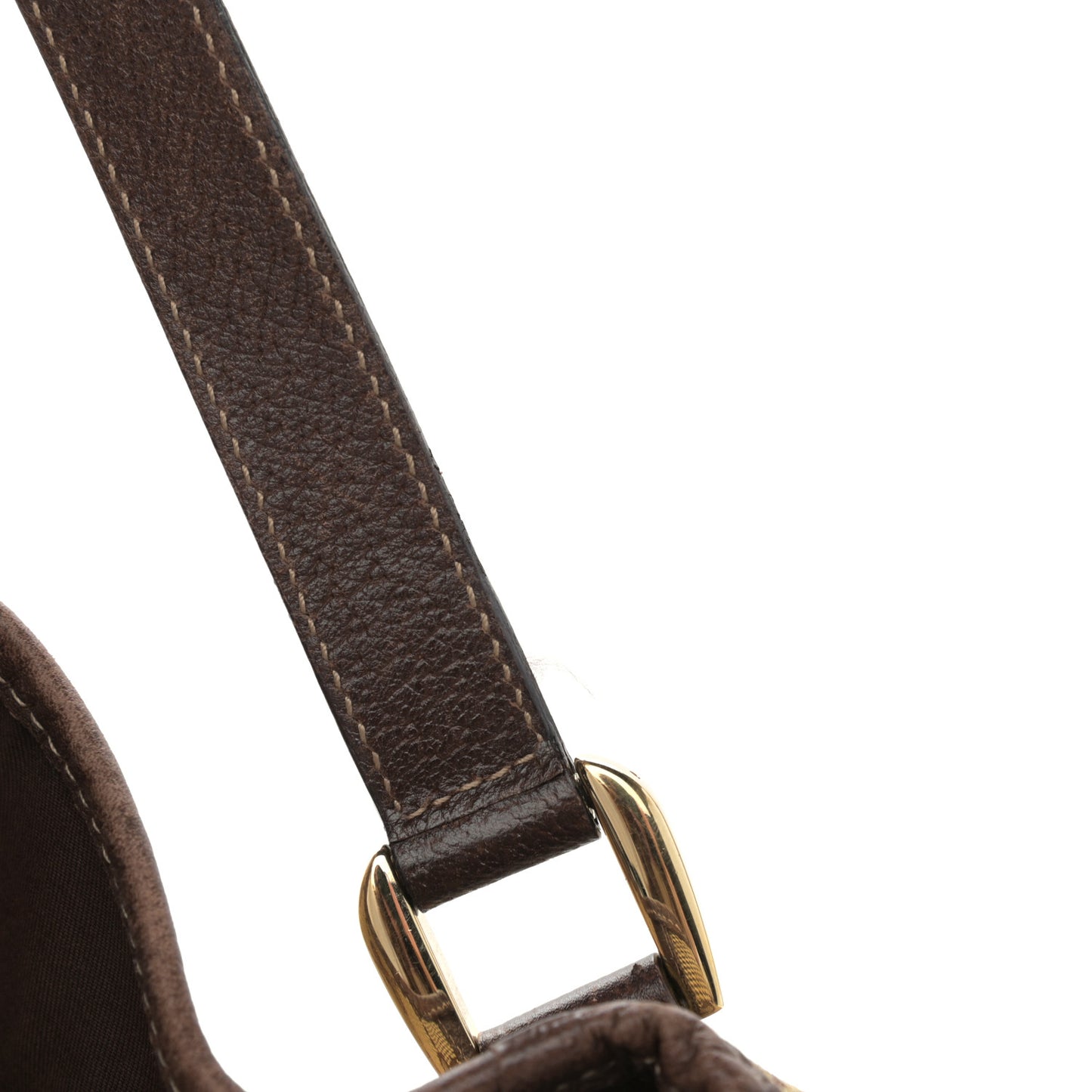 Monogram Medium Abbey Shoulder Bag Dark Brown