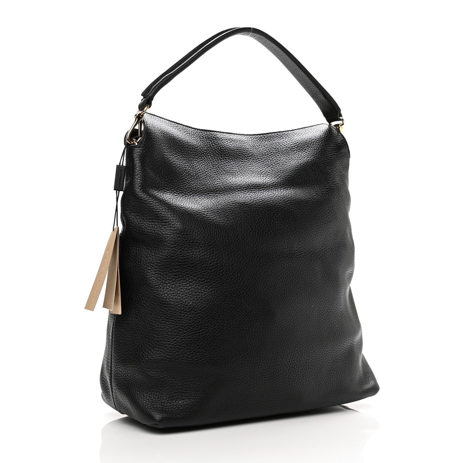 Burberry London Grainy Calfskin Medium Cale Hobo Black 3 of 10