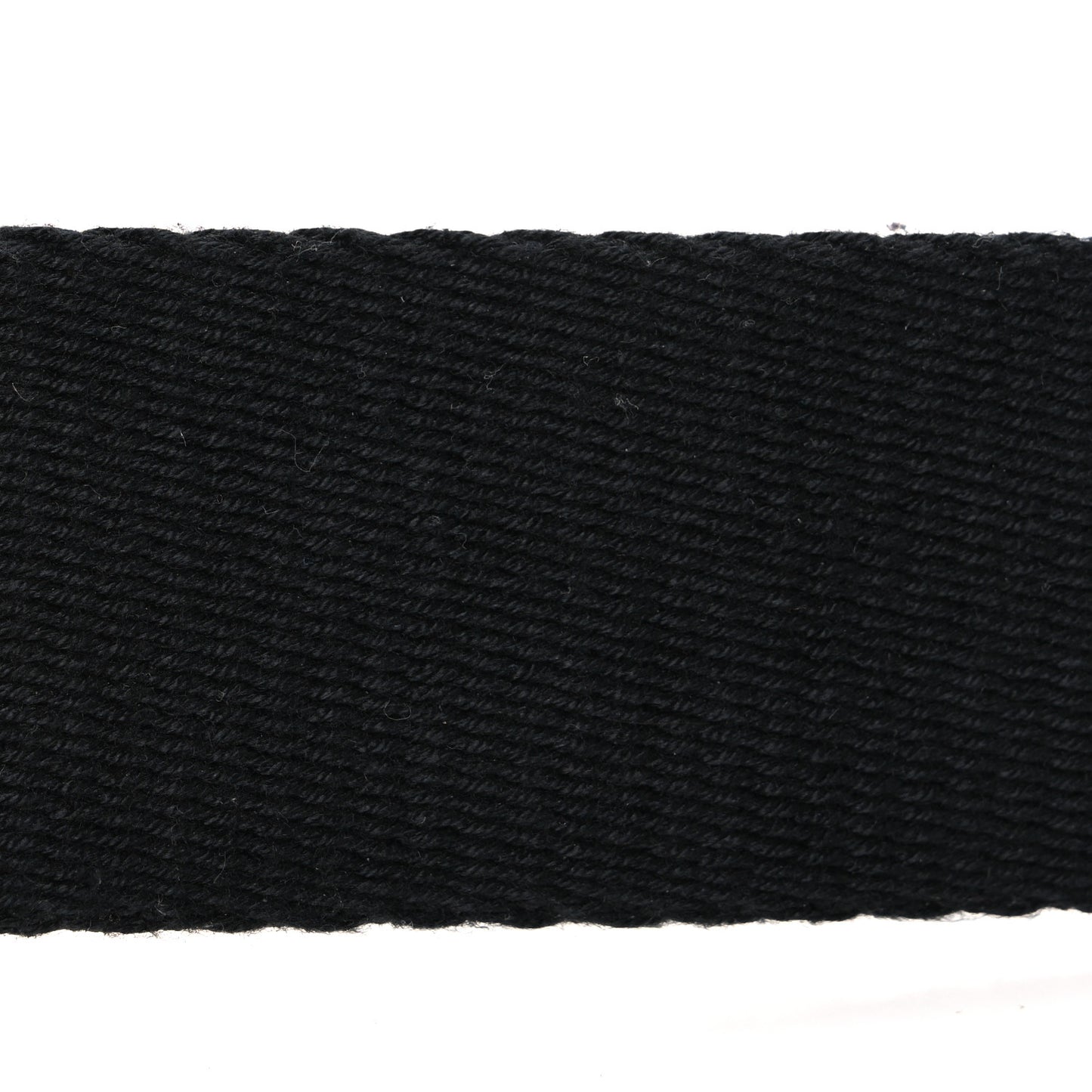 Jacquard Ribbon Vitello King FF Bi-Color Intreccio Adjustable Strap You Black
