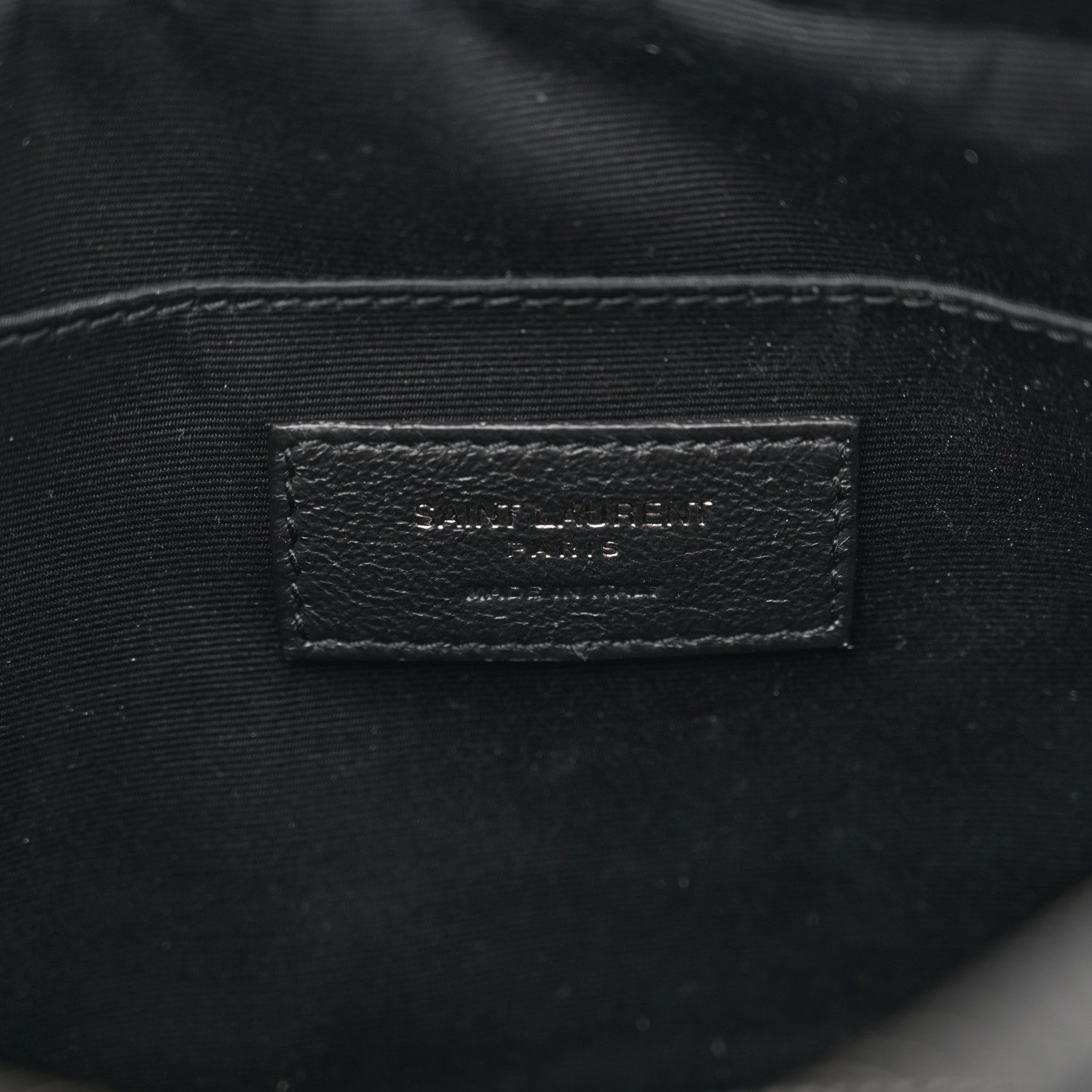 Saint Laurent Calfskin Matelasse Monogram Monochrome Lou Camera Bag Black 6 of 10