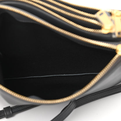 Celine Lambskin Large Trio Crossbody Bag Kohl 9 of 12