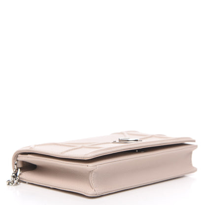 Christian Dior Grained Calfskin Diorama Wallet on Chain Pouch Rose Poudre 4 of 9