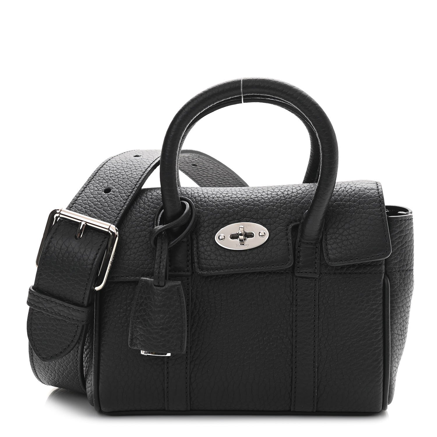 Mulberry Small Classic Grain Mini Bayswater Black 1 of 9