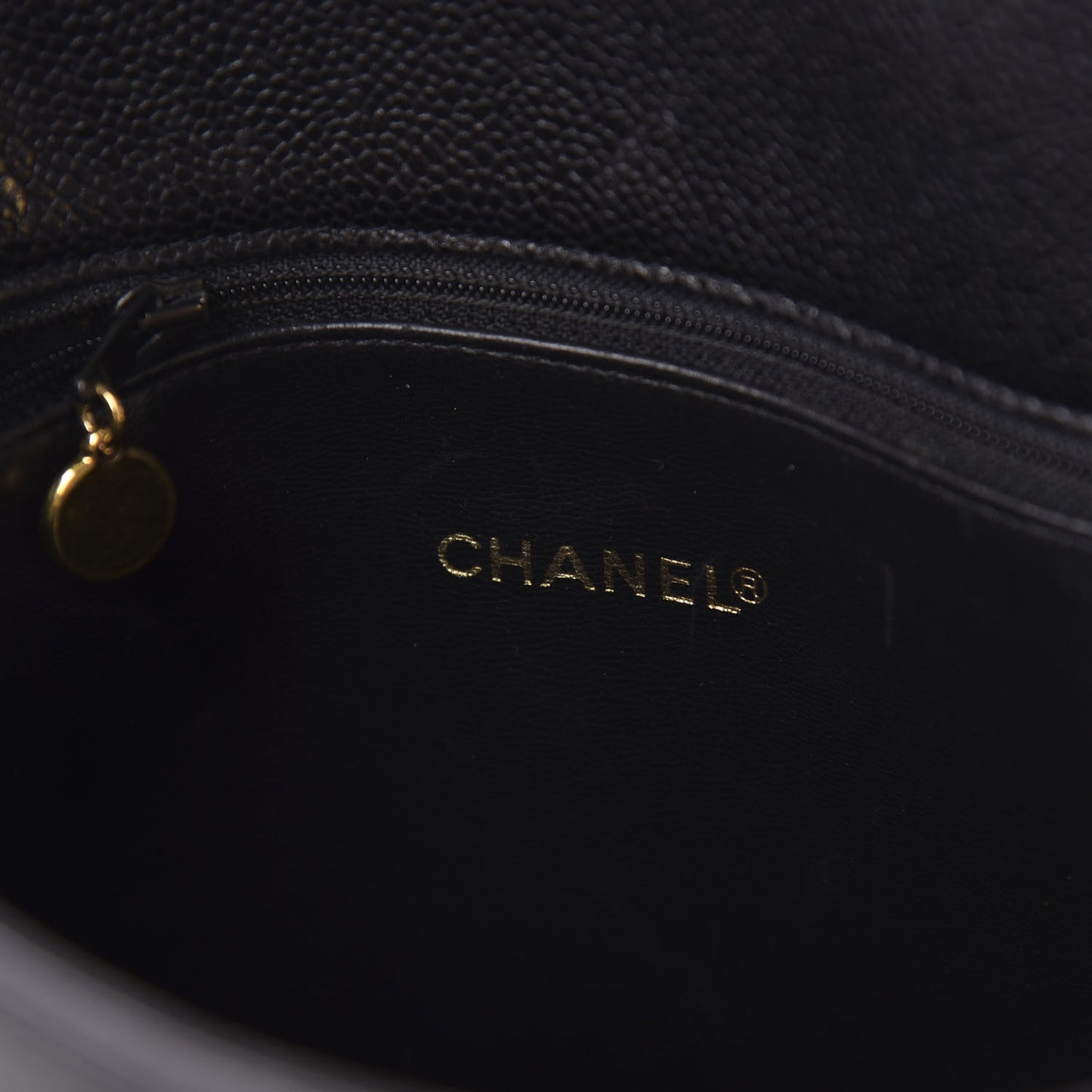 Caviar CC Shoulder Bag Black