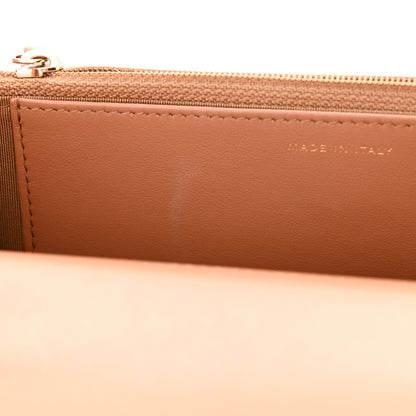 Chanel Lambskin Quilted Chanel 19 Wallet On Chain WOC Brown 11 of 12