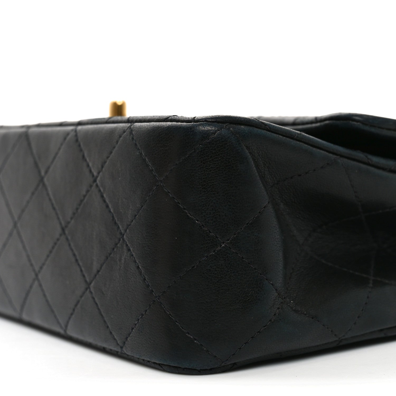 Chanel Lambskin Quilted Medium Double Flap Black 10 of 11