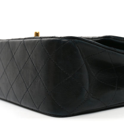 Chanel Lambskin Quilted Medium Double Flap Black 10 of 11