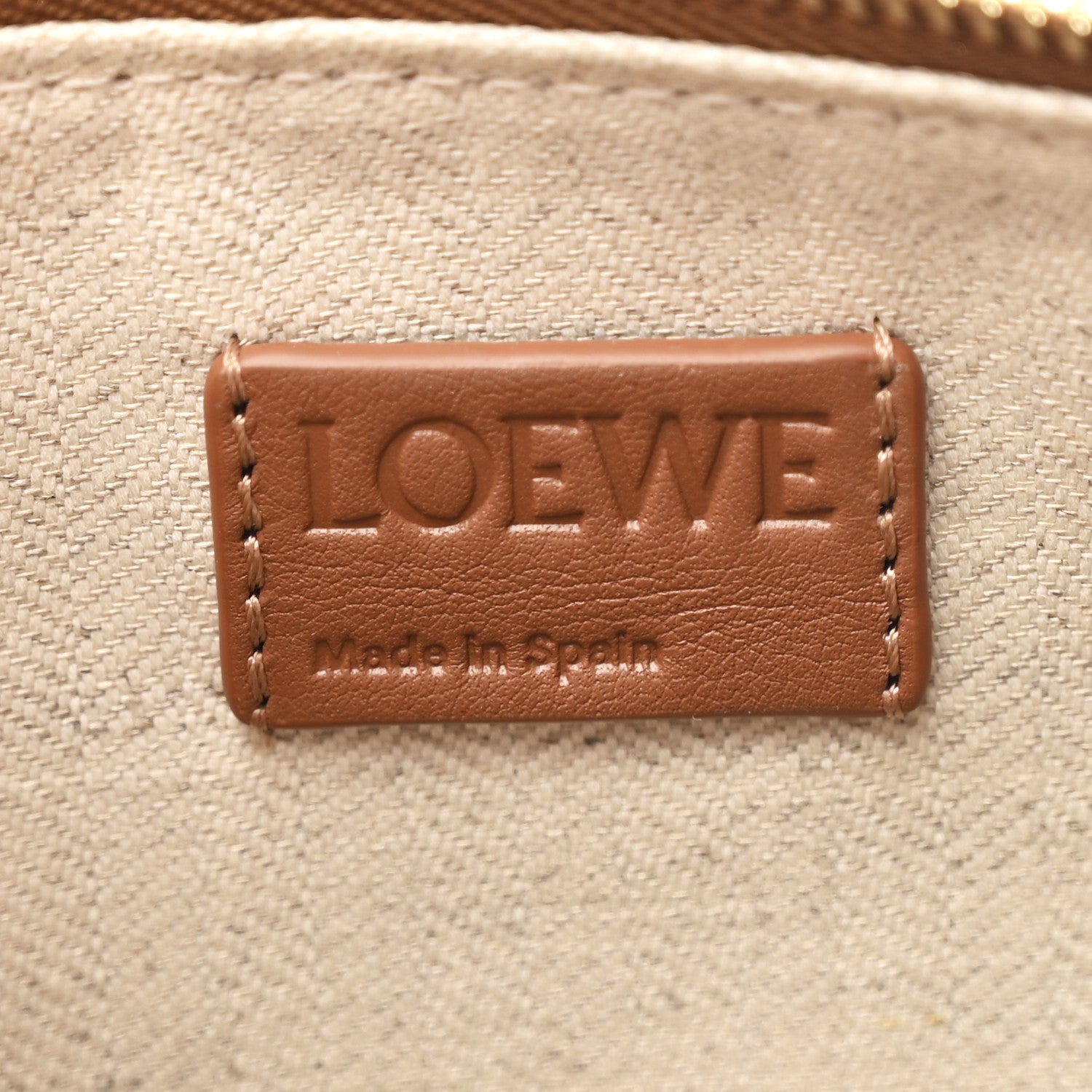 Loewe Calfskin Mini Hammock Hobo Tan 6 of 10