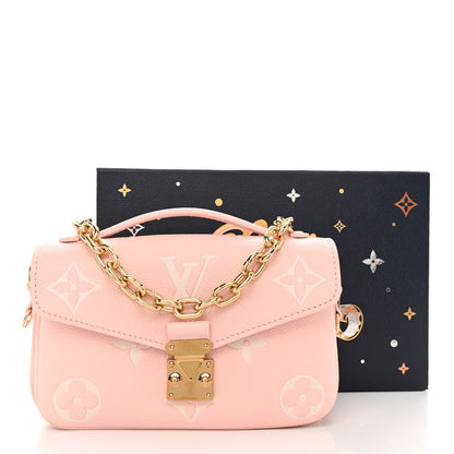 Louis Vuitton Empreinte Monogram Giant Pochette Metis East West Pink Beige 10 of 10