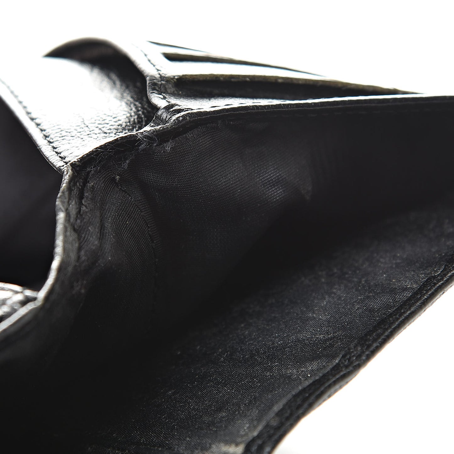 Goatskin Yen Wallet Black