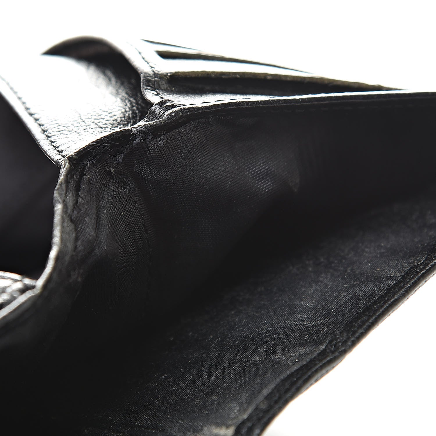 Chanel Goatskin Yen Wallet Black 10 of 13