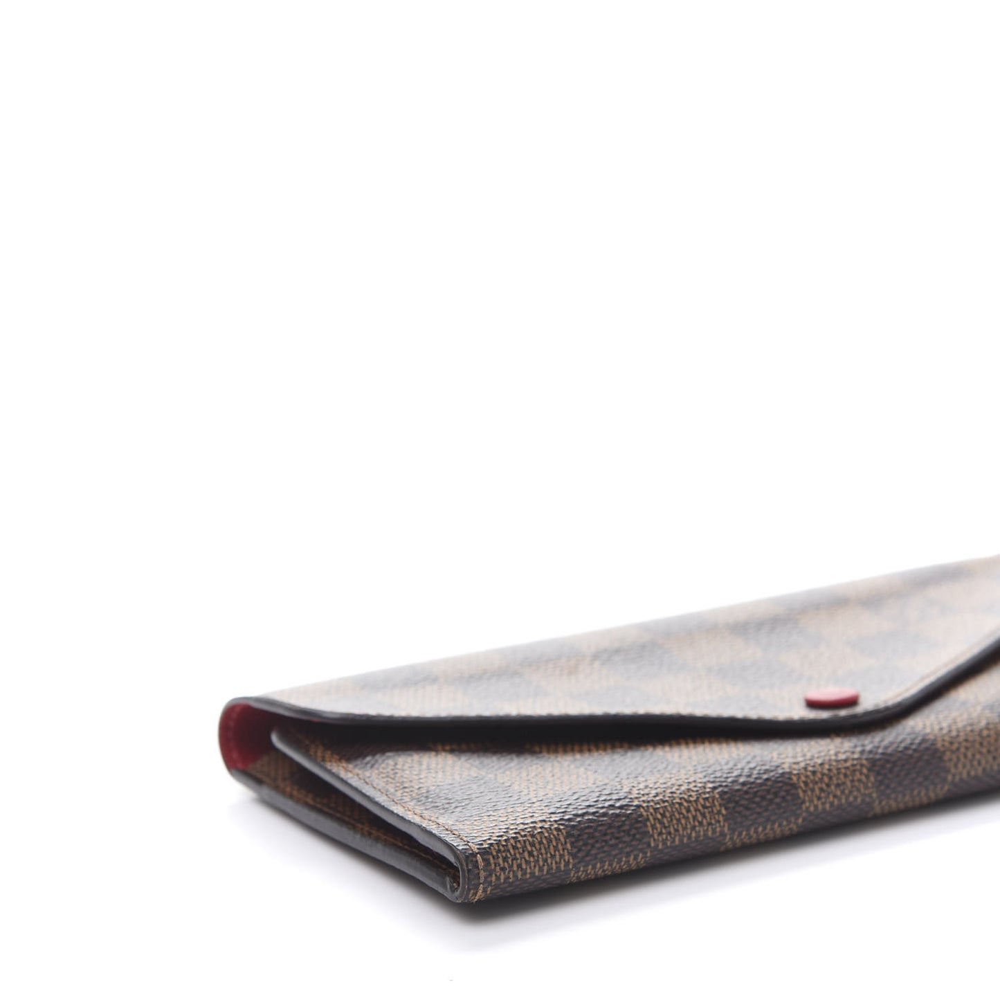Damier Ebene Josephine Wallet Red
