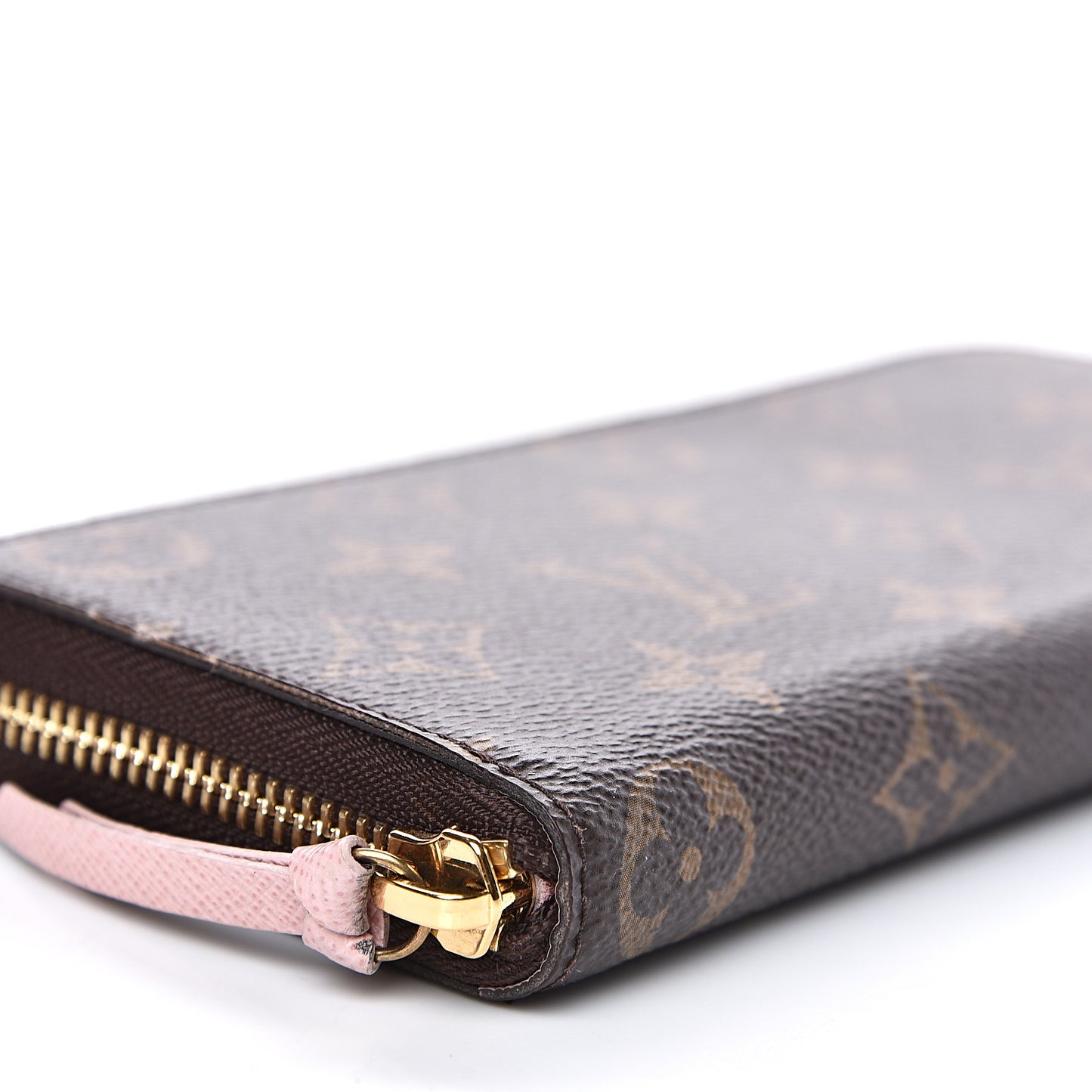 Monogram Clemence Wallet Rose Ballerine
