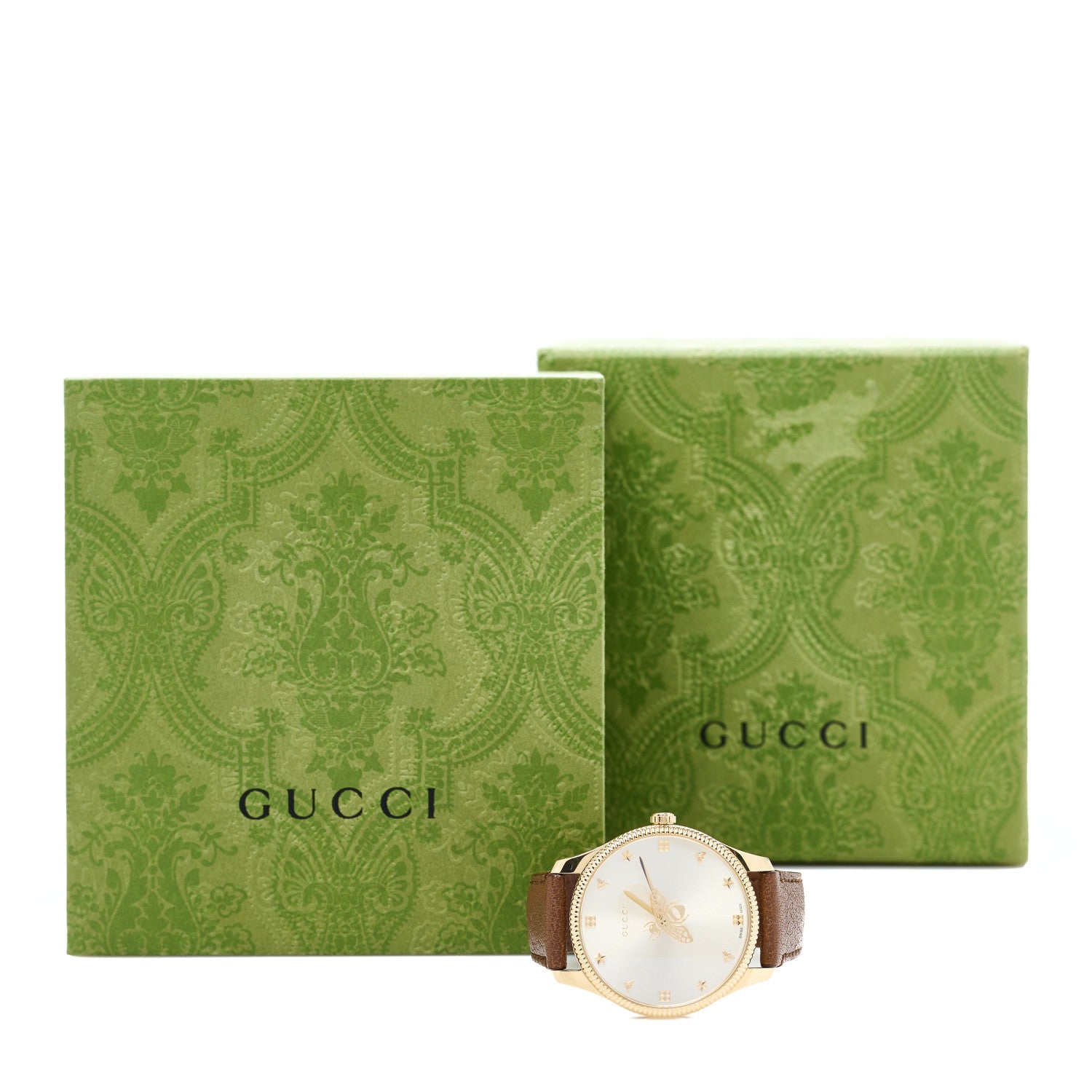 Gucci Stainless Steel Calfskin 36mm G-Timeless Bee Quartz Watch Gold 5 of 5