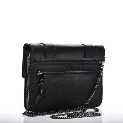 Proenza Schouler Lambskin PS1 Large Chain Wallet Black 2 of 9