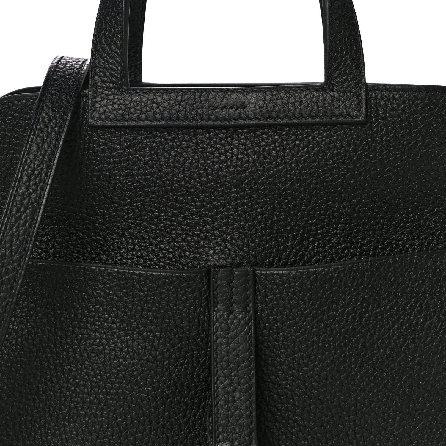 Hermes Taurillon Clemence Halzan 25 Black 7 of 10