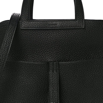 Hermes Taurillon Clemence Halzan 25 Black 7 of 10