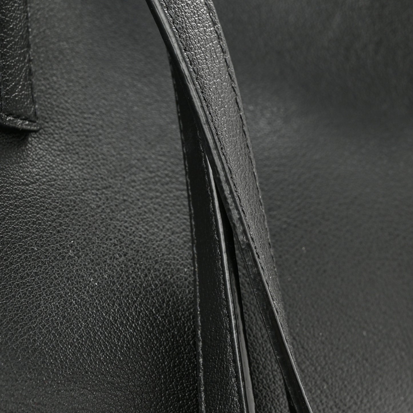 Calfskin Large Shopping Tote Black