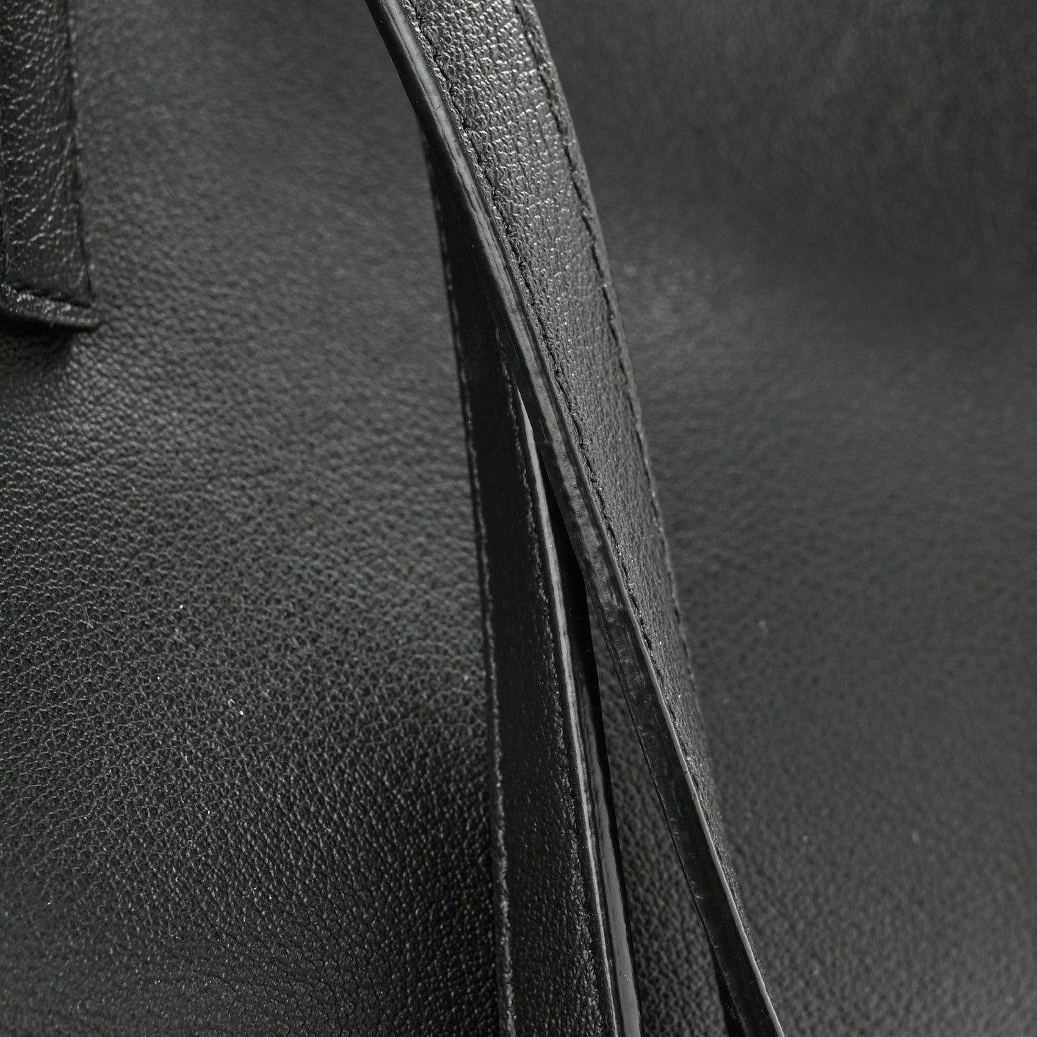 Saint Laurent Calfskin Large Shopping Tote Black 12 of 12