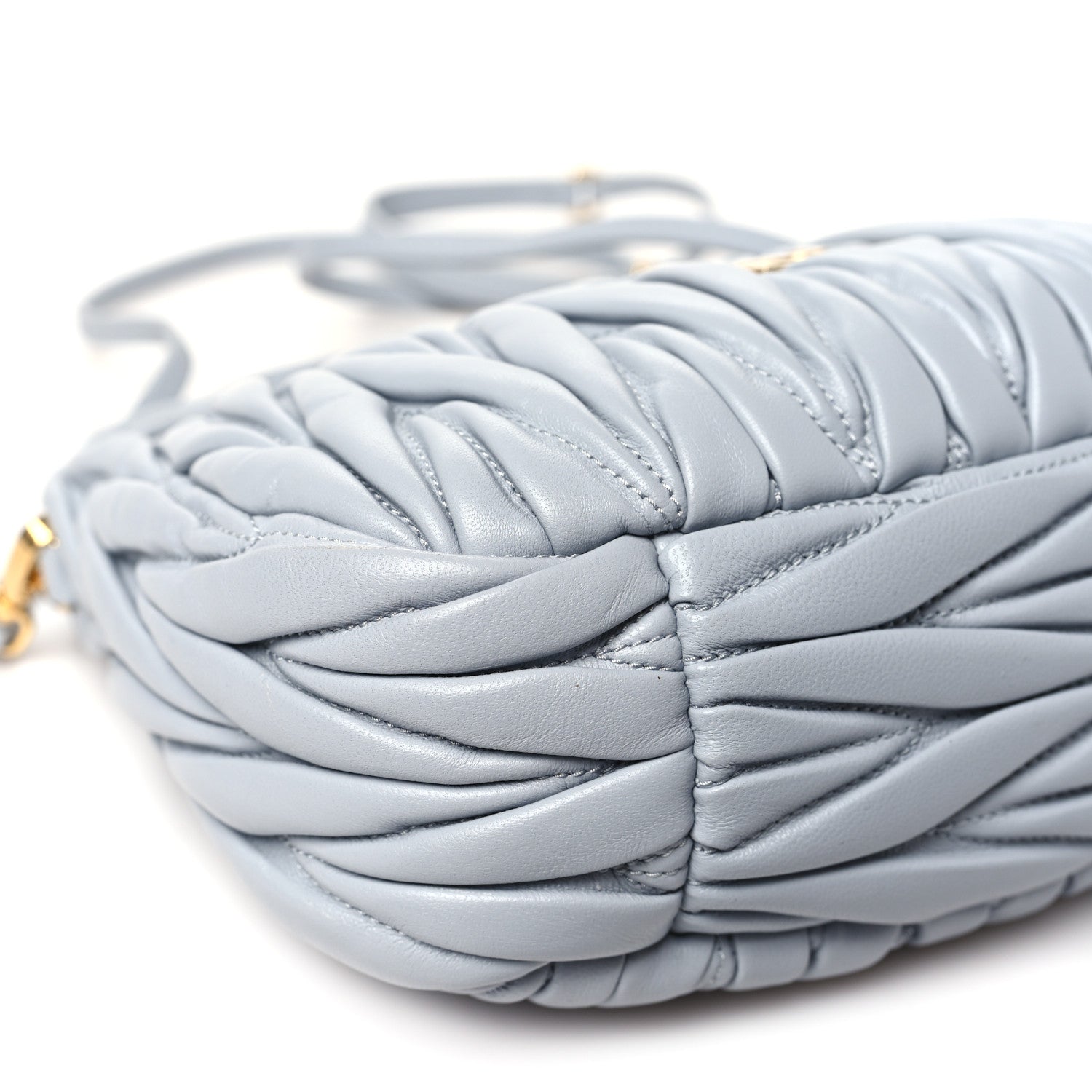 Miu Miu Nappa Matelasse Small Wander Hobo Fiordaliso 9 of 10