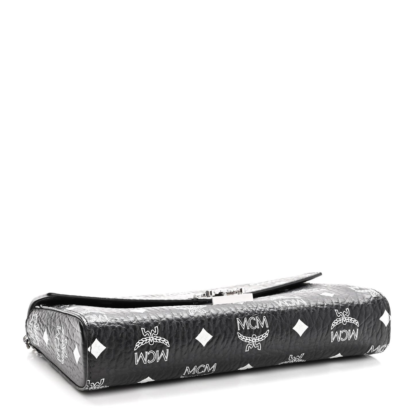 Visetos Monogram Medium Millie Crossbody Bag Black