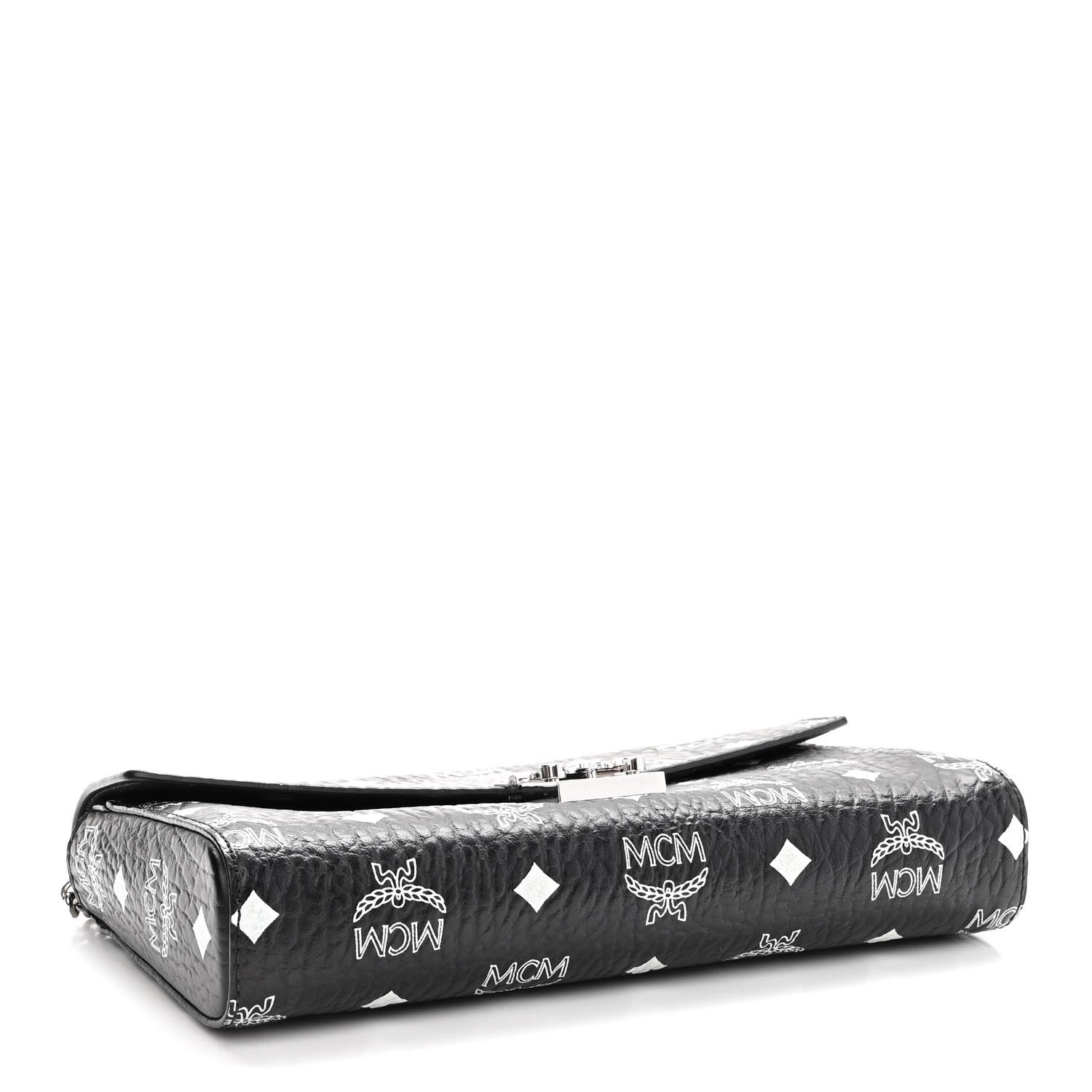 MCM Visetos Monogram Medium Millie Crossbody Bag Black 4 of 9