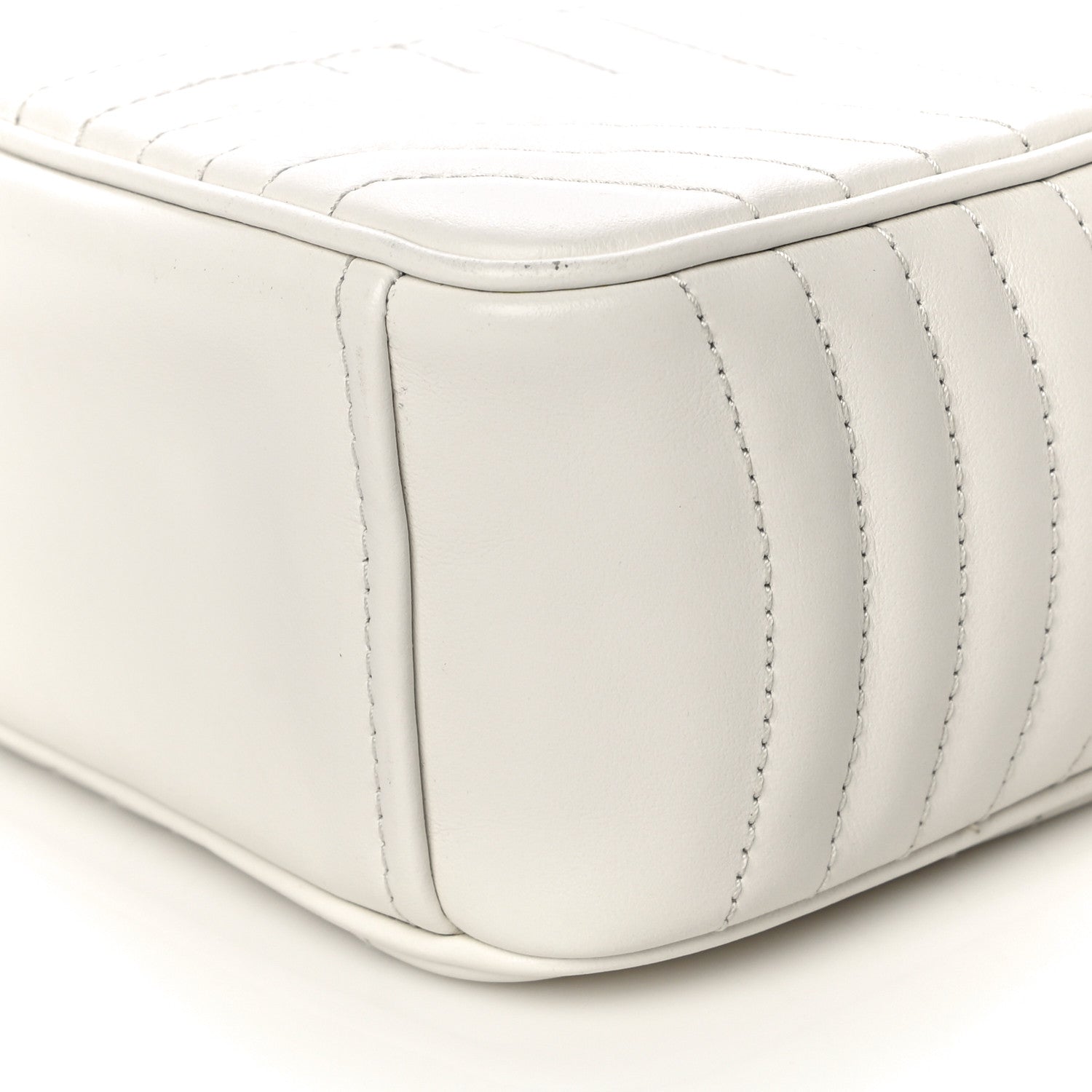 Prada Soft Calfskin Diagramme Crossbody Bag White 8 of 11