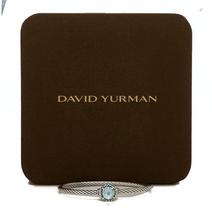 David Yurman Sterling Silver Blue Topaz 3mm Chatelaine Bracelet 4 of 4