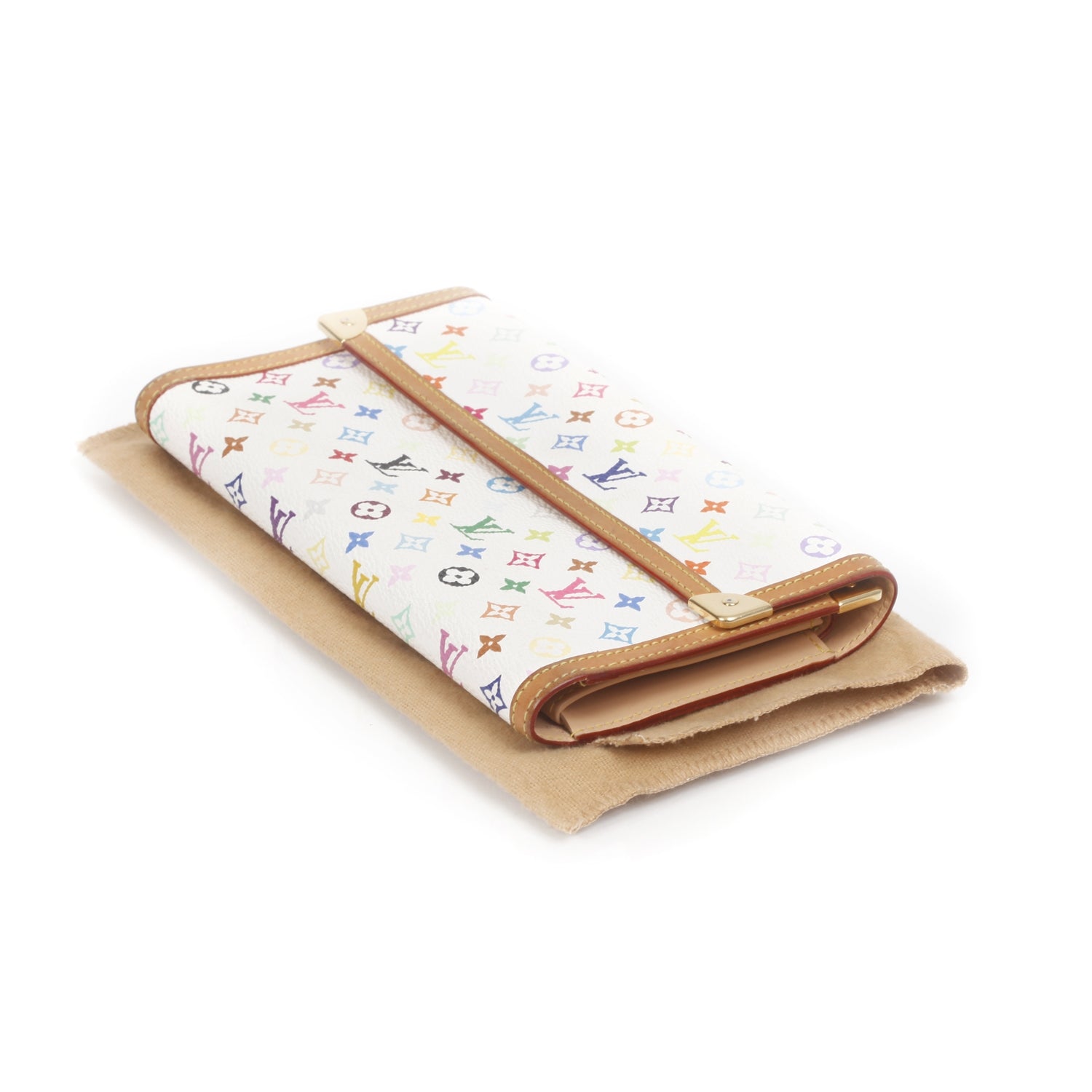 Louis Vuitton Monogram Multicolor Porte Tresor International Wallet White 9 of 9