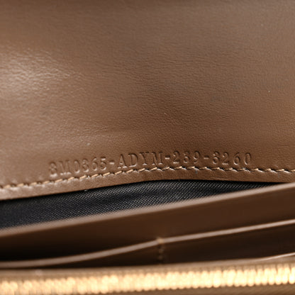 Fendi Vitello Soft F is Fendi Bi-Color FF 1974 Embossed Continental Envelope Wallet On Chain Maya Black 7 of 11