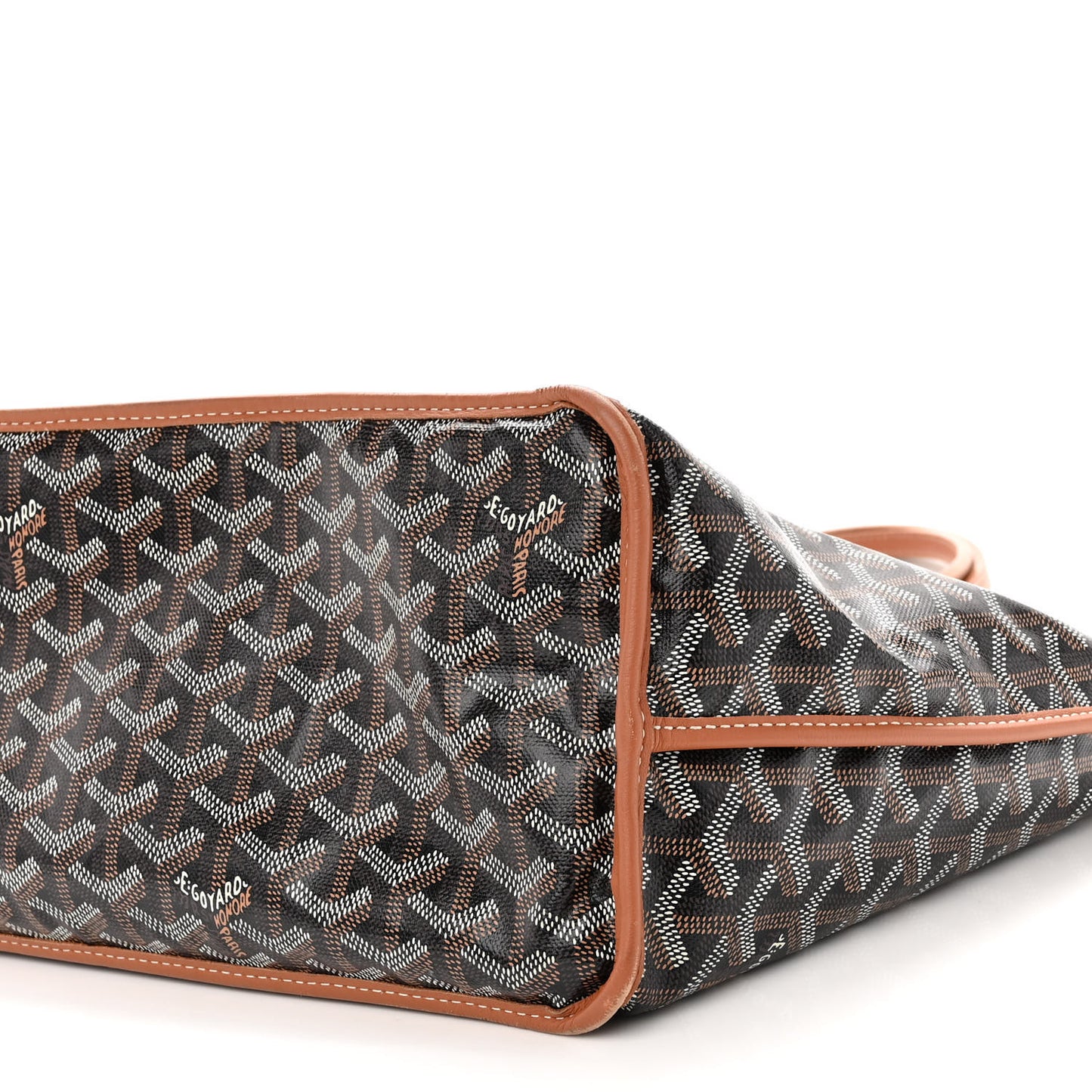 Goyardine Reversible Anjou PM Black Gold