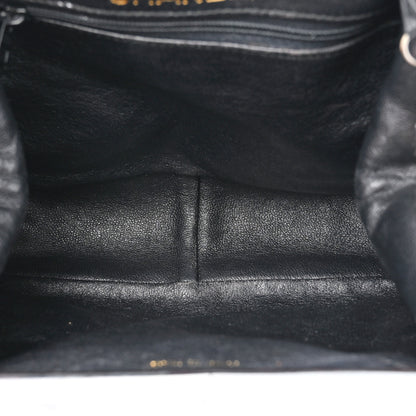 Chanel Patent Quilted Resin Frame Clutch Flap With Chain Black 5 of 14