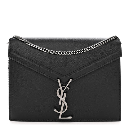 Saint Laurent Grain De Poudre Monogram Cassandra Clasp Bag Black 1 of 11